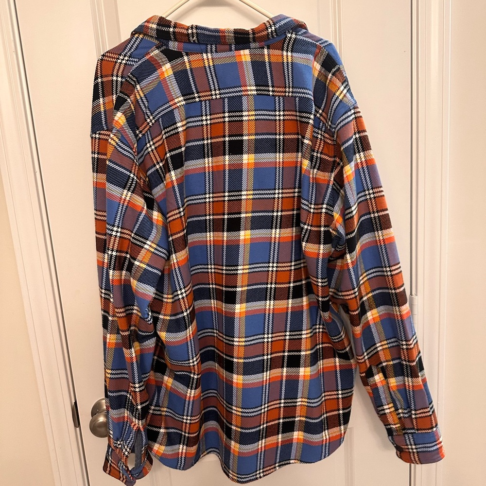 Lands' End Multicolor Plaid Flannel Shirt